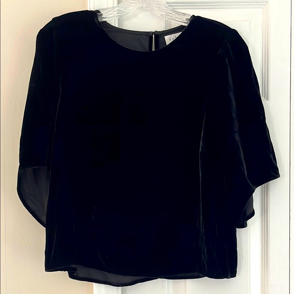 Graham and Spencer Black Velvet Women's Top